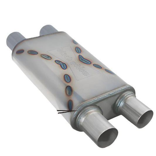 Stainless Steel Muffler 2.5"/2.5" Dual/Dual