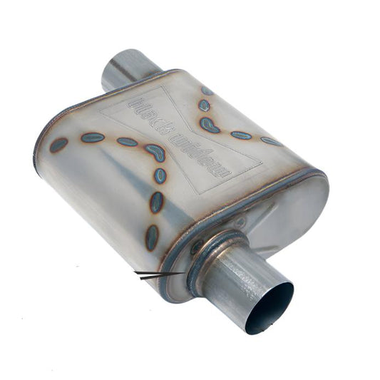 Stainless Steel Muffler 2.5"/2.5" Offset/Offset