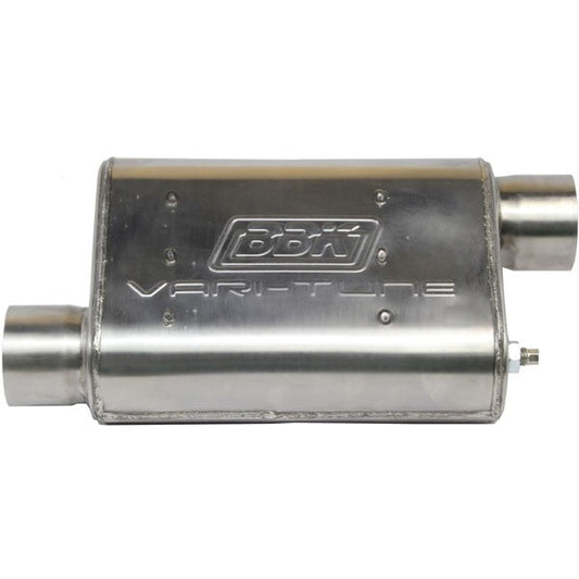 Varitune Adjustable Muffler Double Offset 2.5 Inch Stainless