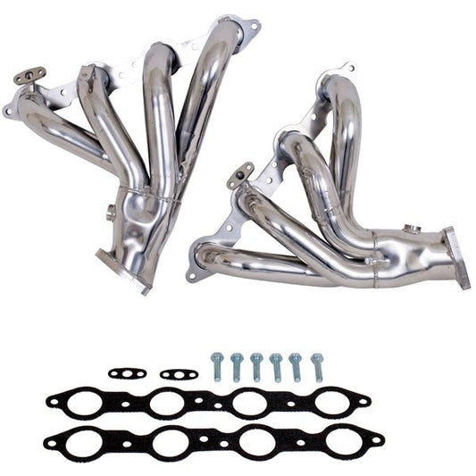 Chevrolet Corvette 5.7 LS1 1-3/4 Shorty Exhaust Headers Polished Silver Ceramic 97-99