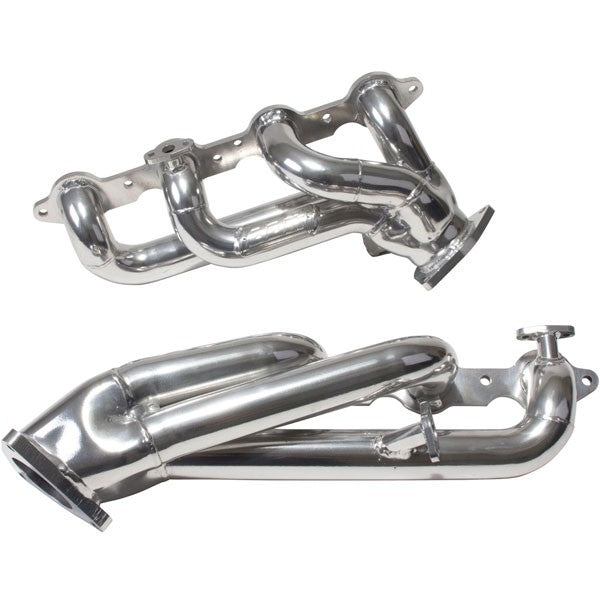 Chevrolet GM Truck SUV 4.8 5.3 1-3/4 Shorty Exhaust Headers Polished Silver Ceramic 99-13