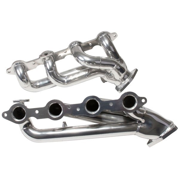 Chevrolet GM Truck SUV 4.8 5.3 1-3/4 Shorty Exhaust Headers Polished Silver Ceramic 99-13