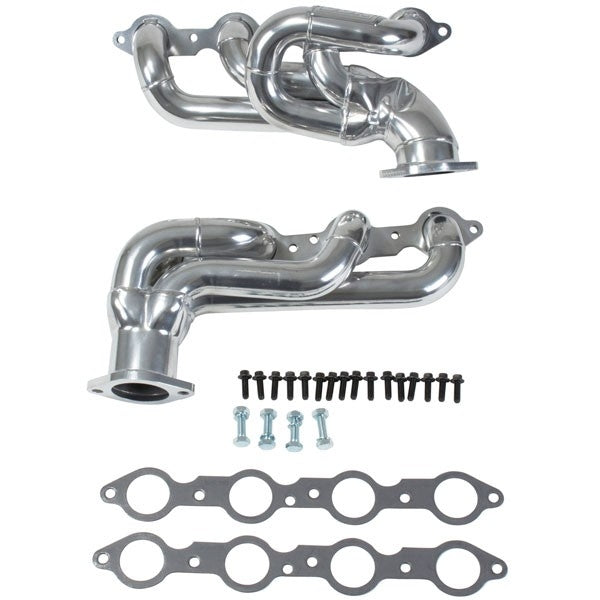 Chevrolet Camaro SS 1-3/4 Shorty Exhaust Headers Polished Silver Ceramic 10-15