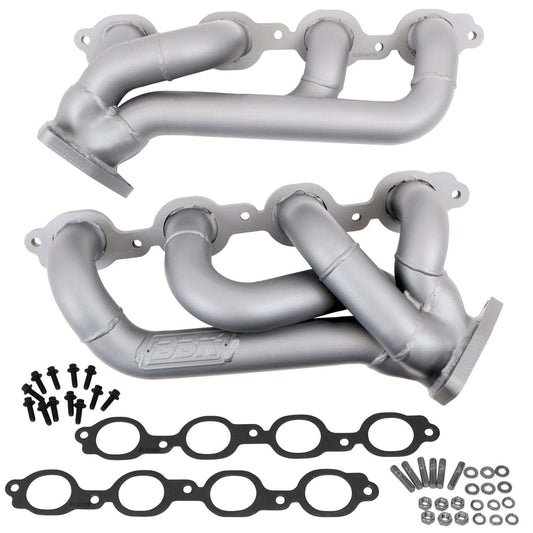 Chevrolet GM Truck 5.3 6.2 1-3/4 Shorty Exhaust Headers Titanium Ceramic 14-18