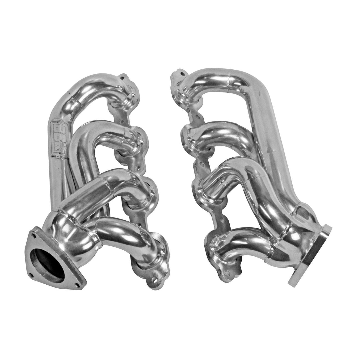 Chevrolet GM Truck 5.3 6.2 1-3/4 Shorty Exhaust Headers Polished Silver Ceramic 14-18