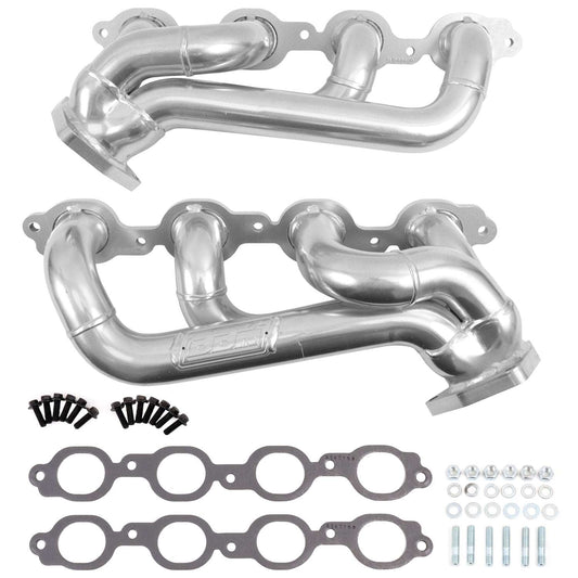 Chevrolet Full Size Truck 5.3/6.2L 1-3/4” Shorty Exhaust Headers – Polished Silver Ceramic 19-24