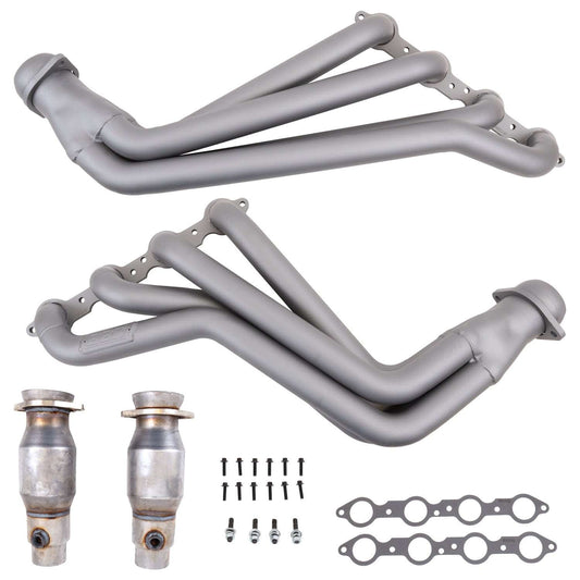 Chevrolet Camaro SS 1-7/8 Long Tube Exhaust Headers With High Flow Cats Titanium Ceramic 10-15