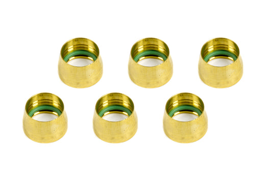 '-10an Replacement A/C Brass Sleeves (6pk)