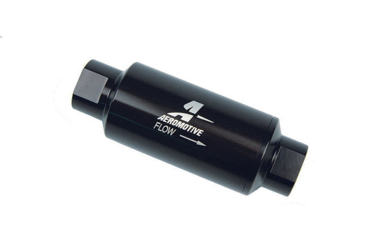 10 Micron In-Line Fuel Filter - Black