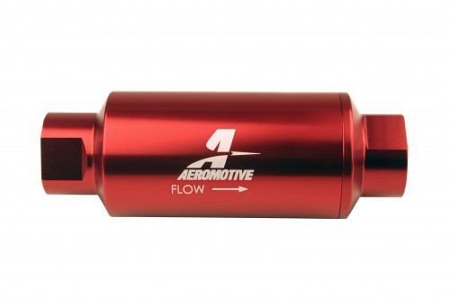 10 Micron In-Line Fuel Filter - #10 ORB - Red