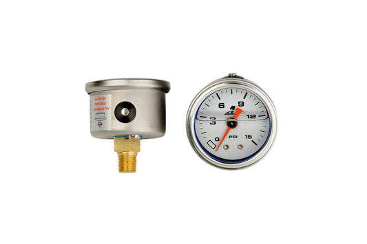 Fuel Pressure Gauge - 1.5 Inch, 0-15 PSI