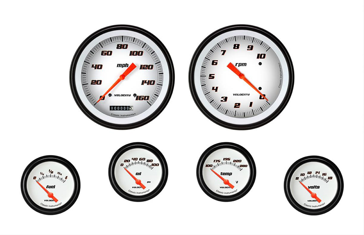 Velocity White 6 Gauge Set 2-5/8 Short Sweep