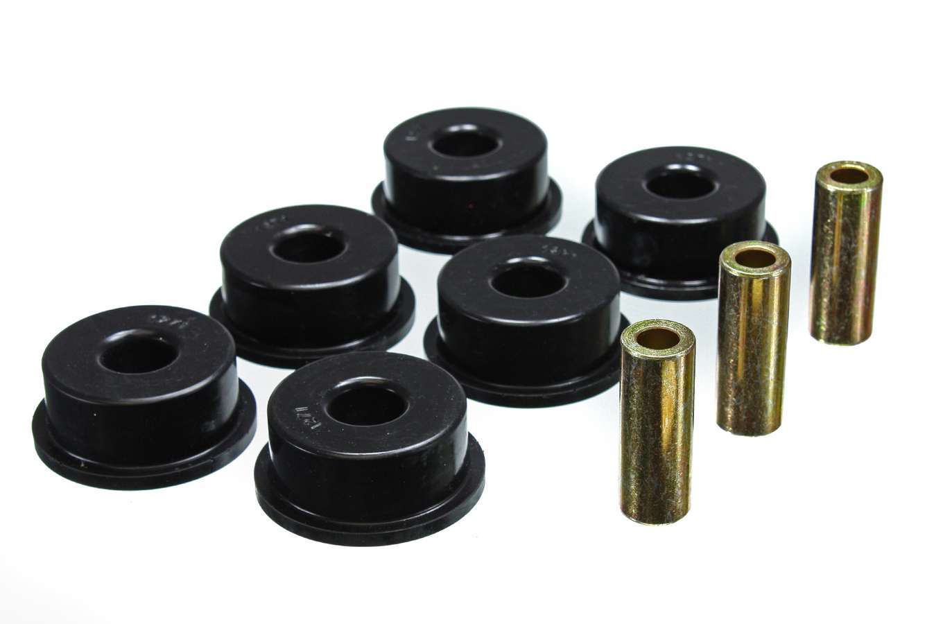 Differential Carrier Bushing Set; Black; Rear; Performance Polyurethane;