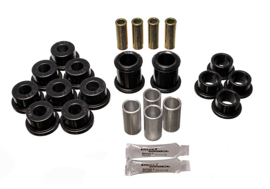 Control Arm Bushing Set; Black; Front; Performance Polyurethane;