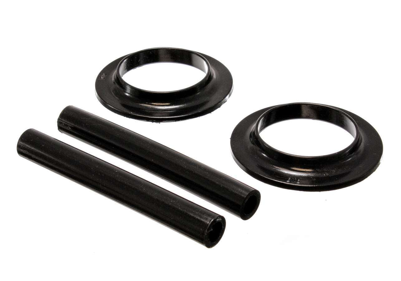 Coil Spring Isolator Set; Black; Performance Polyurethane;