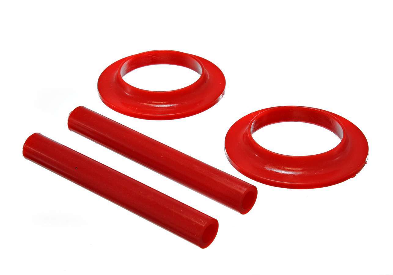 Coil Spring Isolator Set; Red; Performance Polyurethane;