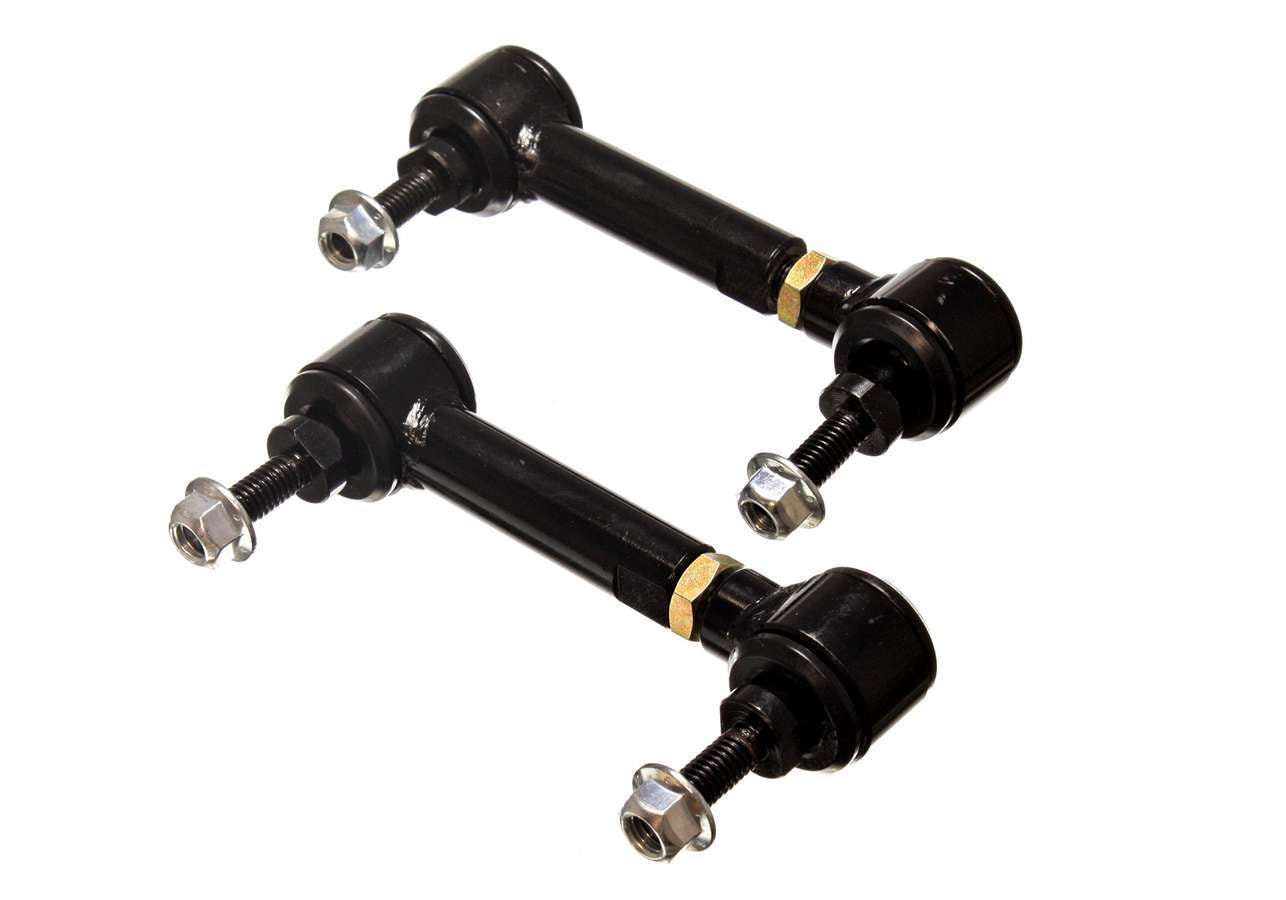 Pivot-Style Adjustable End Links; Black; Rear; End Link; 3 3/4 in. - 4 3/4 in.;