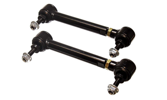 Pivot-Style Adjustable End Links; Black; Rear; End Link; 6 3/4 in. - 7 3/4 in.;