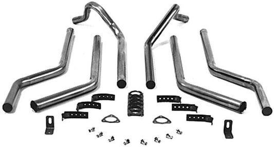 Dual Exhaust Header Back Kit - Super Street - Junk to Road Auto Parts