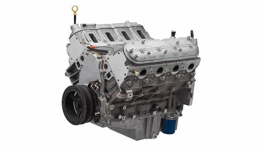 Chevrolet Performance LS376/525 long block with aluminum block and L92-style heads.