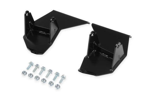 Hooker BHS540 Blackheart Motor Mount Kit for LS Swap in 1973-89 Chevy C10 – Bolt-On, Steel, Black Powder Coat Finish