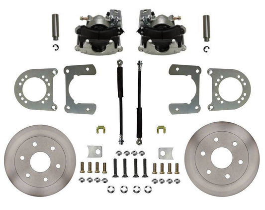 Leed Brakes RC6001 Rear Disc Brake Conversion Kit for 1963-87 Chevy C10 – 6-Lug, 11.625" Solid Iron Rotors, 1-Piston Calipers