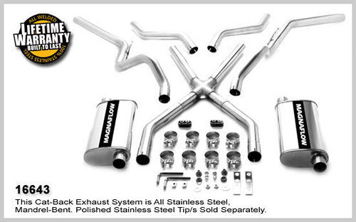 Street Series Stainless Crossmember-Back System