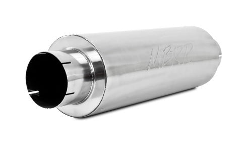 Quiet Tone Muffler. 5in. In/Out. 8in. Dia. Body. 31in. Overall. AL