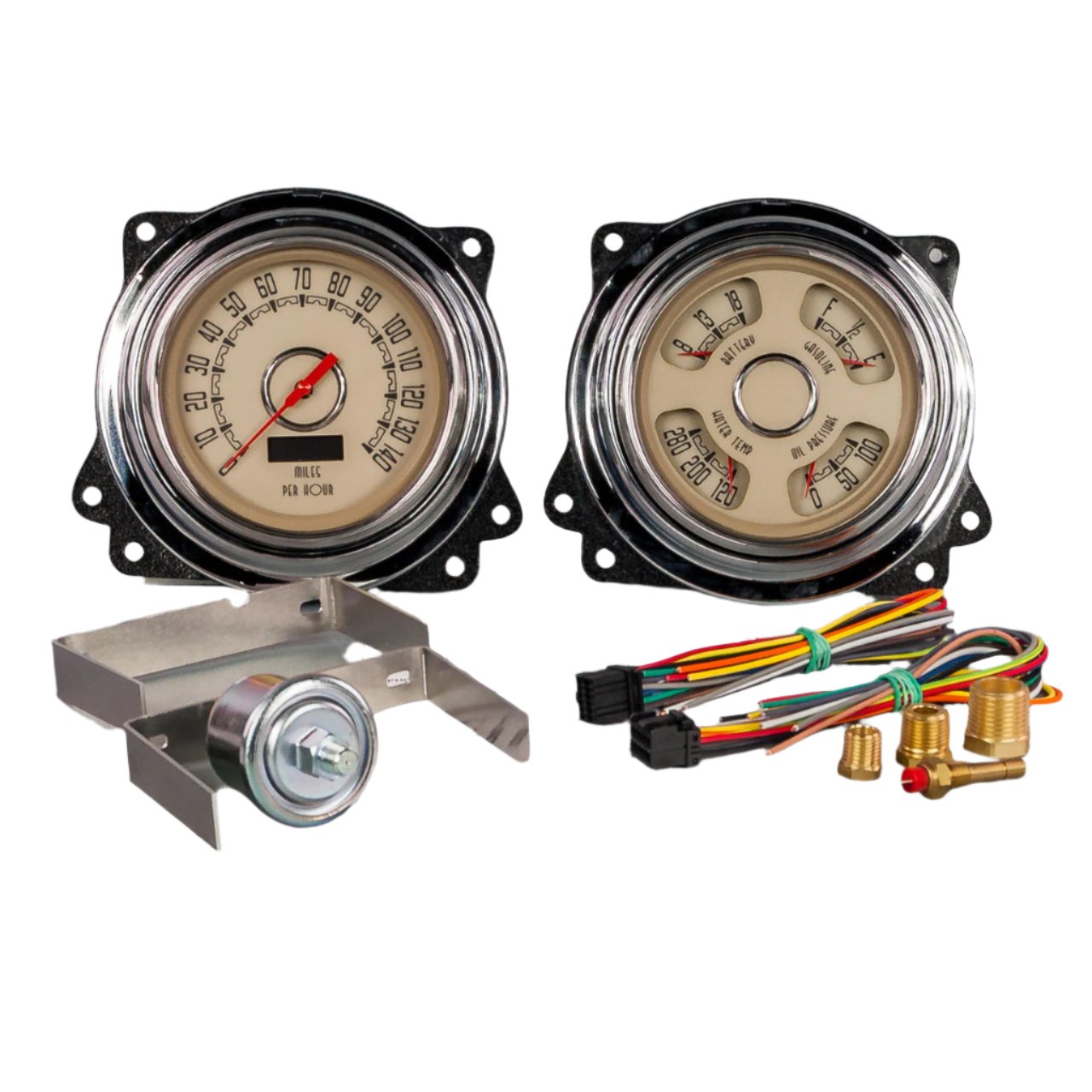 Woodward 2 Gauge Kit Speed/Tach Quad Gauges