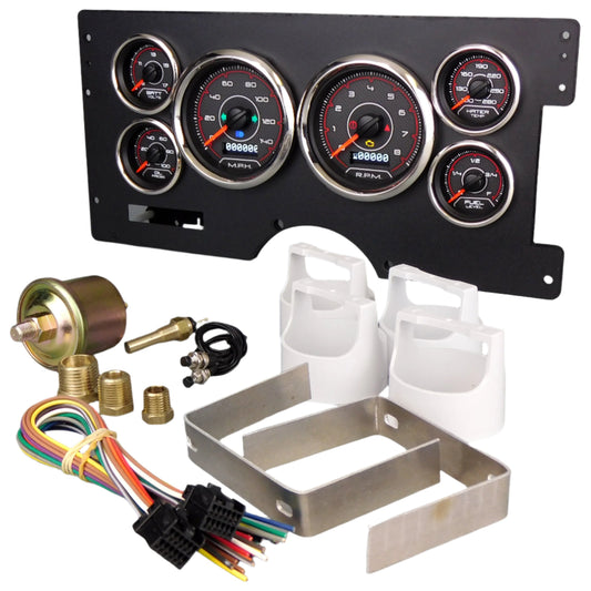 Gauge Kit GM Truck 88-94 F/S CFR Red