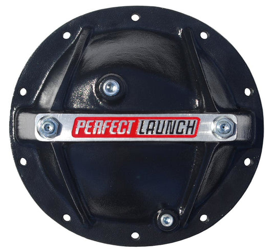 Differential Cover; Perfect Launch Model; Fits GM 10 Bolt 8.2/8.5; Alum; Black