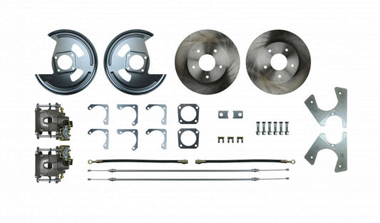 The Right Stuff 64-73 Chevelle w/Non-Stagger Shocks, Rear Disc Brake Conv Kit w/Natural Calipers