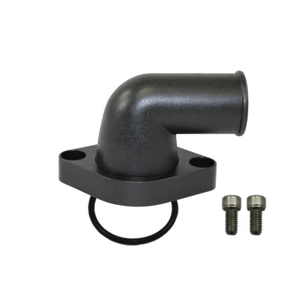 Water Neck  Chevy 90 Deg ree O-Ring Style Black