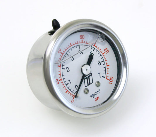 Fuel Pressure Gauge 0-100 PSI Liquid Filled