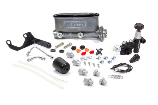 Alum Tandem M/C Kit w/ Brkt & Prop Valve 1.12in